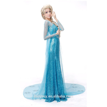 Princesa congelada elsa vestido traje cosplay para la fiesta